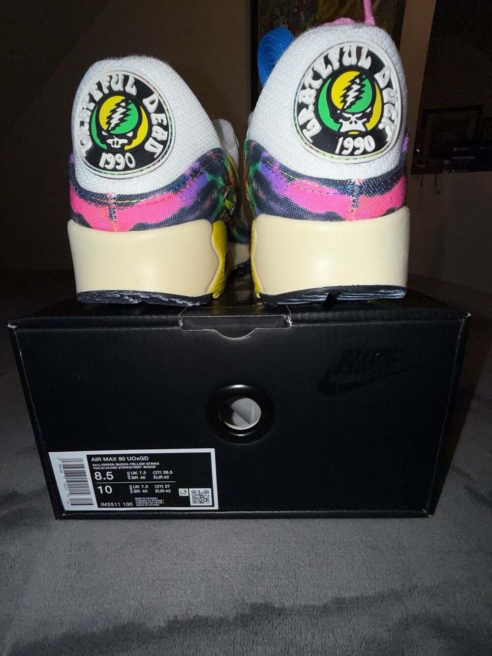 Grateful Dead x Univ of Oregon Air Max 90 Grateful Ducks size 8.5M/10W - Picture 5 of 7